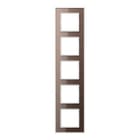 JUNG - Marco embellecedor montaje vertical horizontal 5 elementos mokka