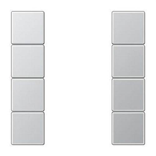 JUNG - Juego teclas F50 KNX 4 fases Serie LS aluminio