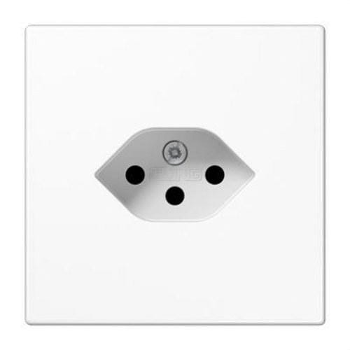 JUNG - Base enchufe suiza Serie LS blanco alpino