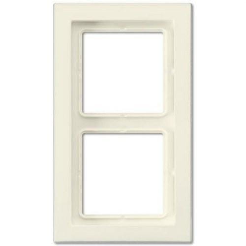 JUNG - Marco doble para montaje horizontal vertical blanco marfil