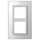 JUNG - Marco embellecedor doble LS PLUS blanco alpino