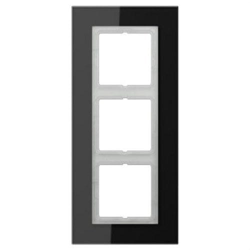 JUNG - MARCO EMBELLECEDOR TRIPLE LS PLUS NEGRO