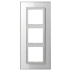 JUNG - Marco embellecedor triple LS PLUS blanco alpino
