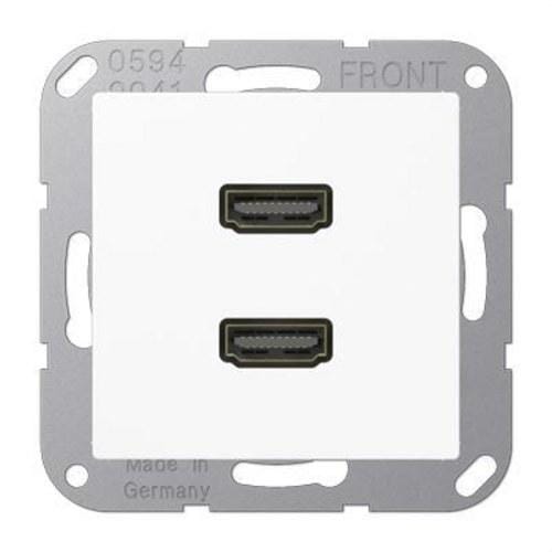 JUNG - PLACA 2XHDMI BL ALP.P/AS500