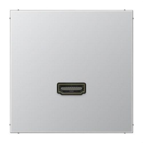 JUNG - Placa HDMI aluminio para Serie LS