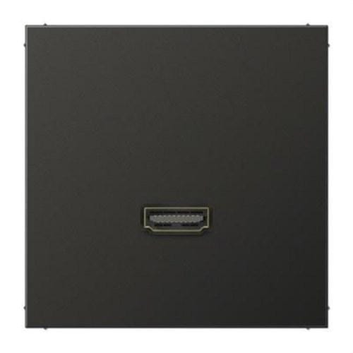 JUNG - Placa HDMI aluminio lacado para Serie LS