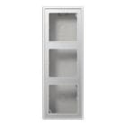 JUNG - CAJA SUPERF.TRIPLE 223X81X47MM ALUM.