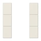JUNG - Juego teclas F50 KNX 3 fases Serie LS blanco marfil