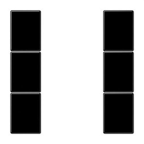 JUNG - Juego teclas F50 KNX 3 fases Serie LS negro