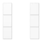 JUNG - Juego teclas F50 KNX 3 fases Serie LS blanco alpino