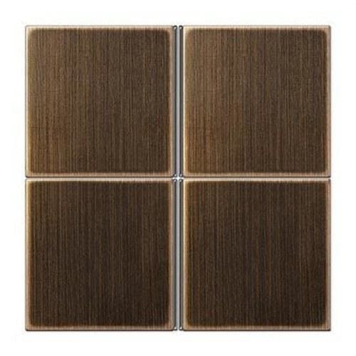 JUNG - Tecla 4 fases KNX para módulo 409xTSM latón antik