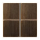 JUNG - Tecla 4 fases KNX para módulo 409xTSM latón antik