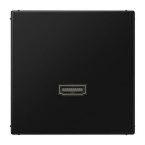 JUNG - Placa HDMI negro para Serie LS