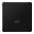 JUNG - Placa HDMI negro para Serie LS