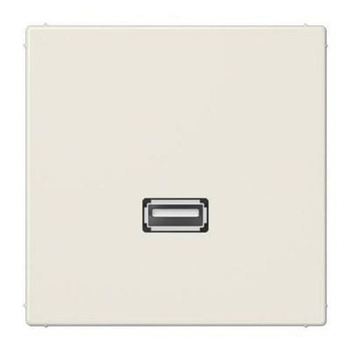JUNG - Placa USB blanco marfil para Serie LS
