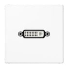 JUNG - Placa DVI blanco alpino para Serie LS