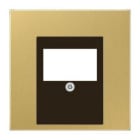 JUNG - Placa módulo comunicación KNX/USB + toma latón classic