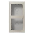 JUNG - Caja superfície doble 152x81x47mm acero