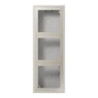 JUNG - Caja superfície triple 223x81x47mm acero