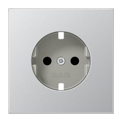 JUNG - Cazoleta base enchufe protección niños aluminio
