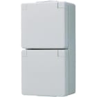 JUNG - Base enchufe doble estanca con toma tierra WG600