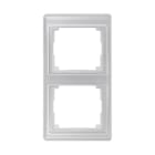 JUNG - MARCO DOBLE VERTICAL PLATA