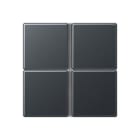 JUNG - Juego teclas 4 fases completo antracita mate
