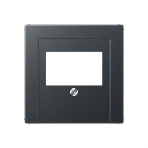JUNG - Placa para tomas altavoz estéreo monofásico antracita mate