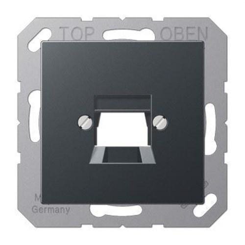 JUNG - Placa central para toma modular Jack antracita mate