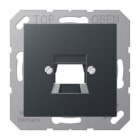 JUNG - Placa central para toma modular Jack antracita mate