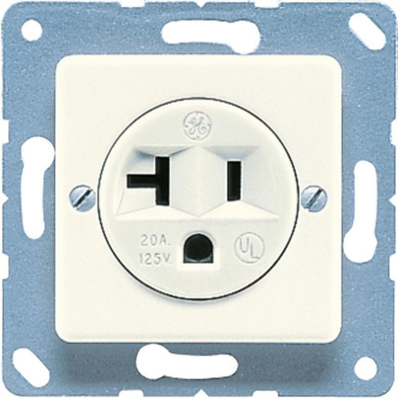 JUNG - Base enchufe NEMA con toma tierra 20A 125V