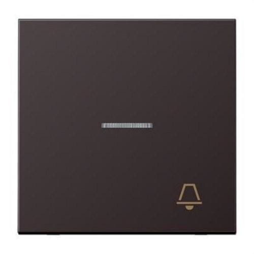 JUNG - Tecla con visor + símbolo timbre dark