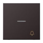 JUNG - Tecla con visor + símbolo timbre dark