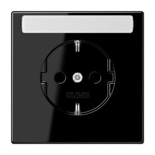 JUNG - Base enchufe Schuko® con regleta 10-16A 250V negro