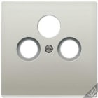JUNG - Placa para enchufe antena con 3 tomas dark