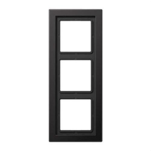 JUNG - Marco triple para montaje vertical horizontal dark