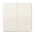JUNG - TECLA DOBLE BLANCO MARFIL