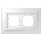 JUNG - Adaptador doble 130x201x12,5mm para montaje enrasado