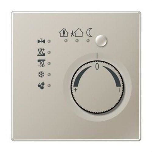 JUNG - Termostato continuo KNX acero con BCU acero