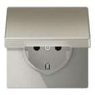 JUNG - BASE ENCHUFE TAPA ABATIBLE PROT.NINOS