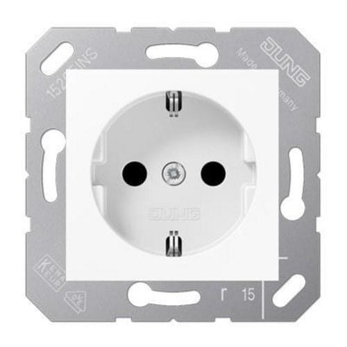 JUNG - Base Schuko® 50x50 blanco alpino