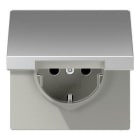 JUNG - Enchufe Schuko® Serie LS protección niños toma aluminio