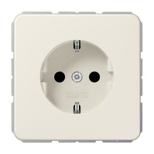 JUNG - Base Schuko® protección niños marfil