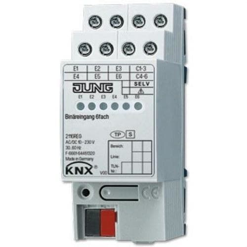 JUNG - ENTRADA BINARIA KNX 6 CANALES 10-230V