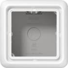 JUNG - Caja simple superfície 81x81x35mm blanco alpino