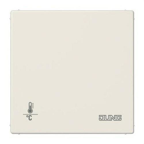 JUNG - Termostato continuo KNX LS990 sin rueda LED blanco marfil