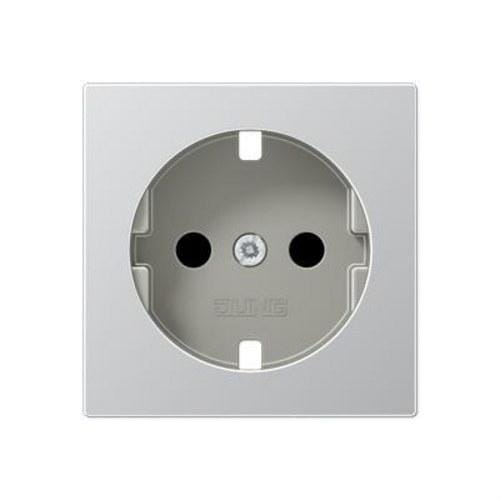 JUNG - Cazoleta base enchufe protección niños aluminio