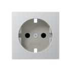 JUNG - Cazoleta base enchufe protección niños aluminio