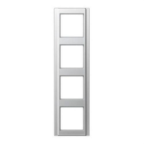 JUNG - Marco embellecedor 4 tomas 81x294mm A500 aluminio