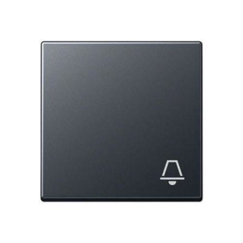 JUNG - Tecla simple con símbolo timbre antracita mate